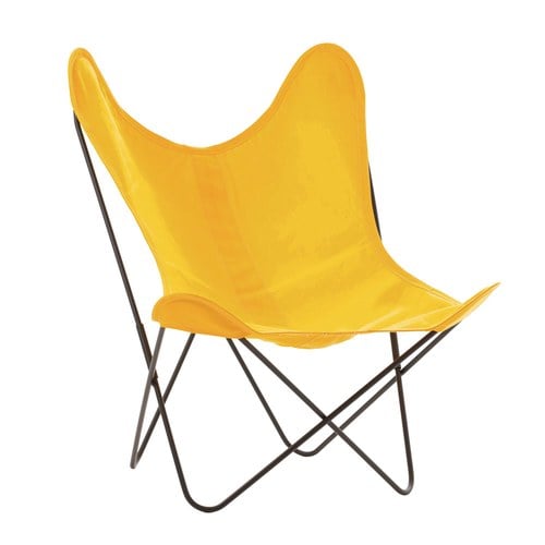 法國Airborne 經典AA布面蝴蝶椅 (黃)