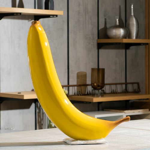 德國BULL＆STEIN 擬真新鮮香蕉戶外雕塑 (高80公分)