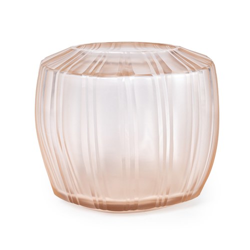 德國Guaxs玻璃花器MALIBU系列(玫瑰粉、高16公分)