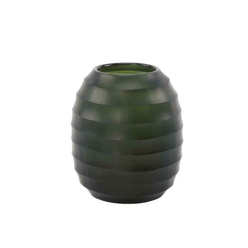 德國Guaxs玻璃花器 BELLY系列 (黑鋼灰、高18公分)