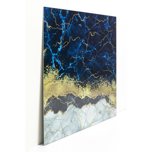 德國KARE 金線藍海藝廊掛畫 (100x100 公分)