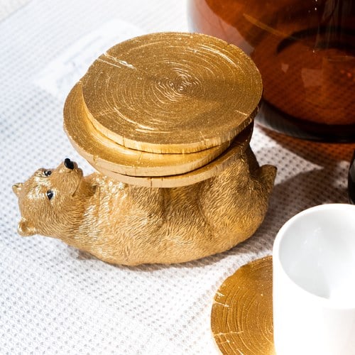 德國KARE 貪玩小熊杯墊組 (附4杯墊)