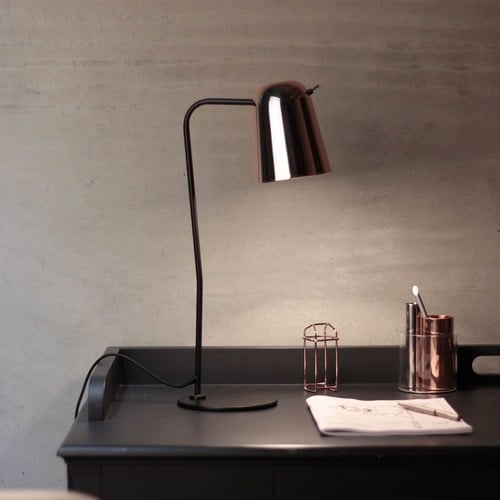 DOBI 多比｜桌燈 (亮紅銅/霧黑)