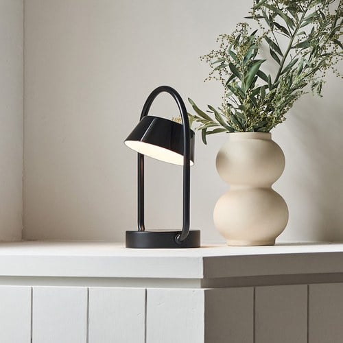 OLO Φ Portable 無線充電桌燈 (亮黑/霧黑)