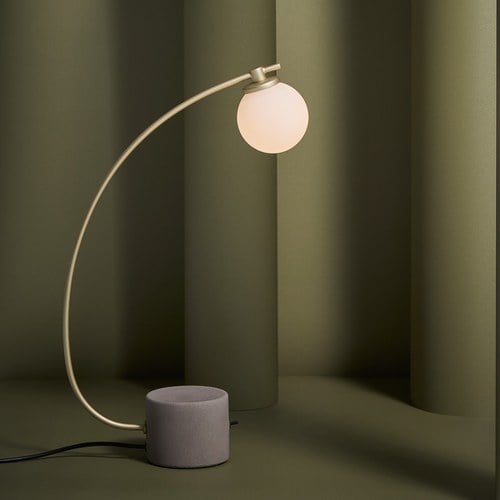 WANU 銜月｜桌燈 (流沙金)