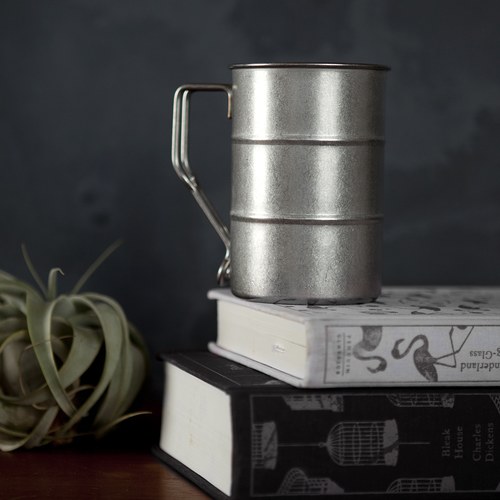 日本Aoyoshi 經典圓柱馬克杯 (霧銀、400毫升)