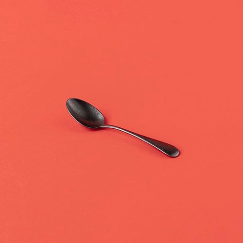 日本Aoyoshi 復古英倫茶匙 (黑、13.3公分)