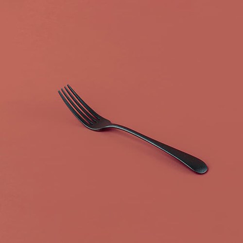 日本Aoyoshi 復古英倫餐叉 (黑、18.7公分)