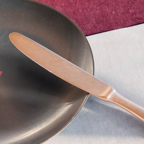 日本Aoyoshi 法式午後餐刀 (玫瑰金、22.5公分)