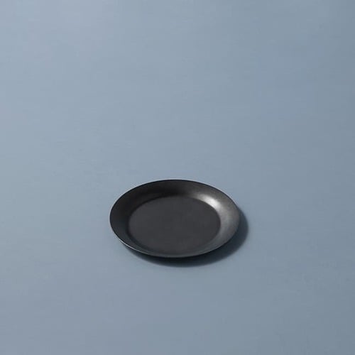 日本Aoyoshi 燭光之夜圓形深盤 (黑、12.5公分)