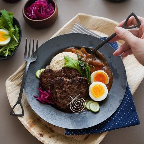 日本Aoyoshi 燭光之夜圓形深盤 (黑、16.5公分)