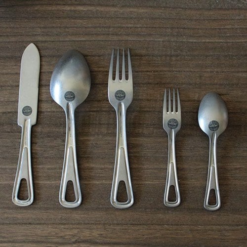 日本Aoyoshi 野營風餐刀 (銀、19.2公分)