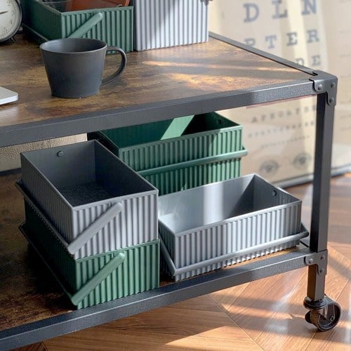 日本 八幡化成 貨櫃收納箱 (L號、長 26.8 公分)