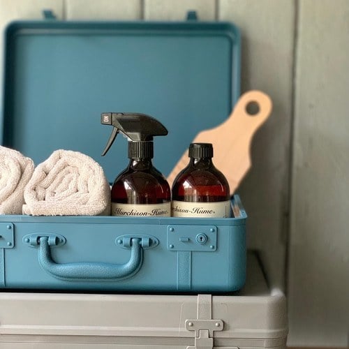 日本 八幡化成 復古行李收納箱 (L號、長 36.8 公分)