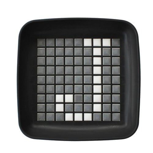 日本 八幡化成 馬賽克自由拼裝飾品盤 (黑色)