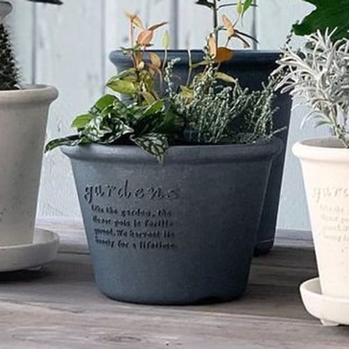 日本 八幡化成 城市農夫淺圓盆 (M號、直徑 18 公分)