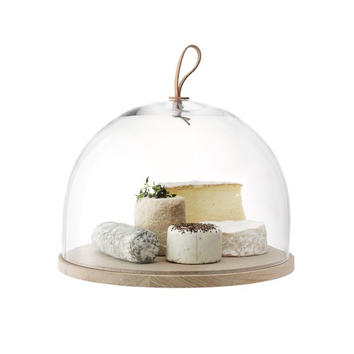 英國LSA 皮把手木底點心盅 (高20.5公分)-IV03