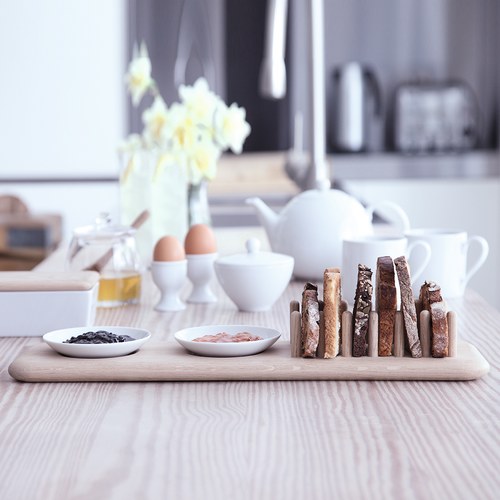 英國LSA 歐式吐司木盤附果醬碟