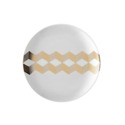 英國LSA 金絲彩帶餐盤4入組 (直徑16公分)