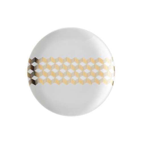 英國LSA 金絲彩帶餐盤4入組 (直徑16公分)