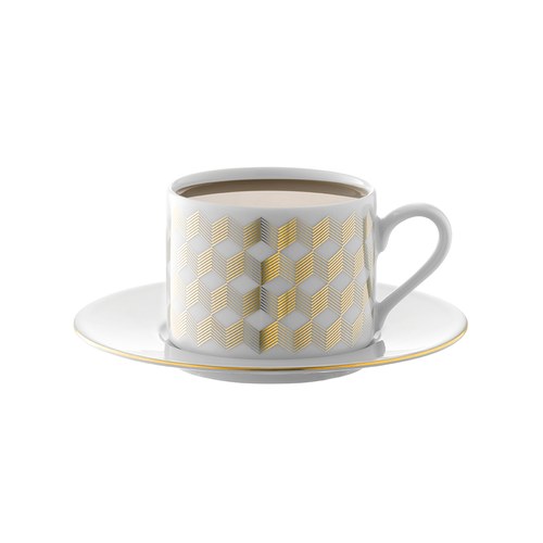 英國LSA 金絲彩帶餐盤4入組 (直徑16公分)