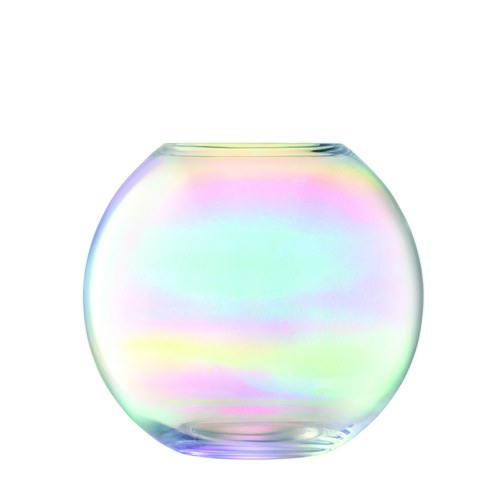 英國LSA 貝殼絢彩球形花瓶 (高11公分)