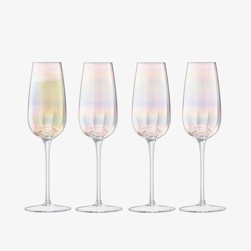 英國LSA 貝殼絢彩香檳杯4入組 (250毫升)