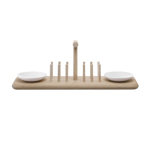 英國LSA Dine白瓷橡木土司架-DI59