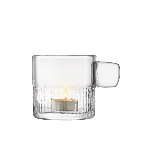 英國LSA 把手系列玻璃燭台 (透明)-HN01