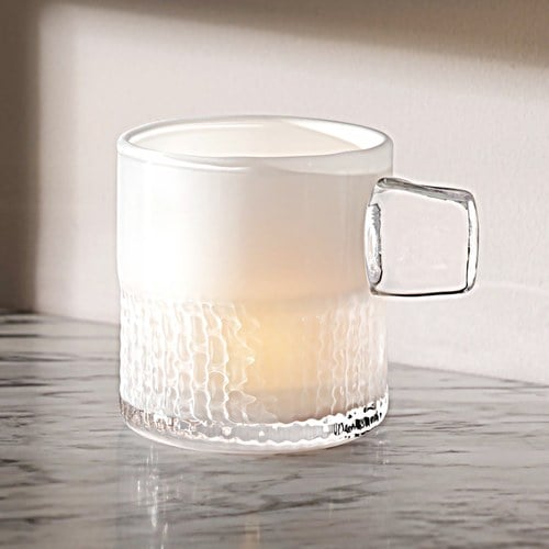 英國LSA 把手系列玻璃燭台 (霧白)-HN03