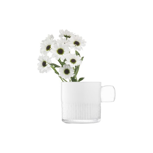 英國LSA 把手系列玻璃燭台 (霧白)-HN03