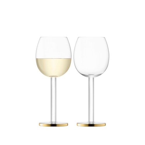 英國LSA 鑲金邊酒杯2入組 (300毫升)-LC02