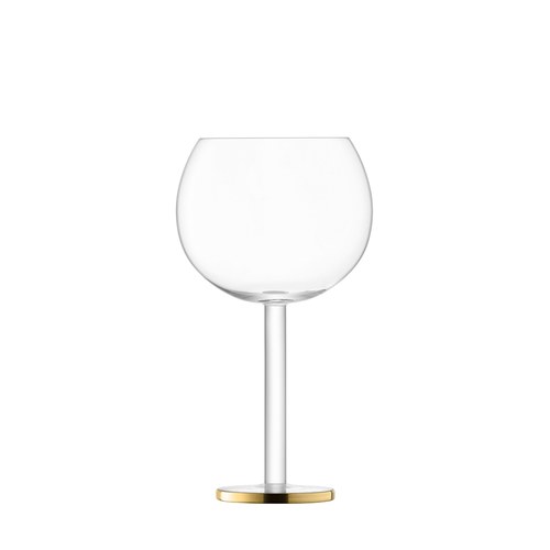 英國LSA 鑲金邊球型酒杯2入組 (560毫升)-LC05
