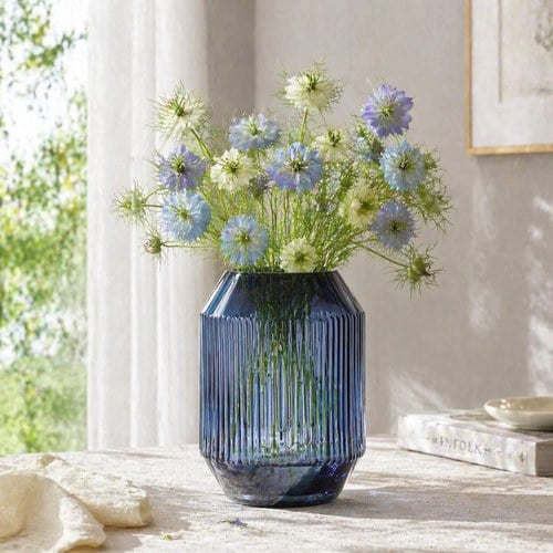 英國LSA 寶石羅馬柱花器 (藍寶石、高26公分)-RT11