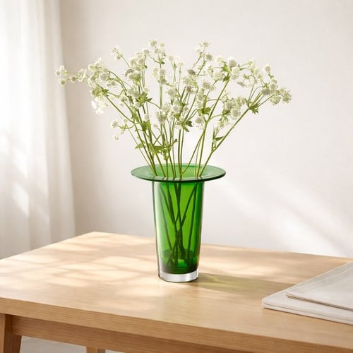 英國LSA 維多利亞錐形花器 (蕨綠、高26公分)-VC08