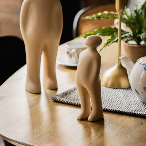 比利時Gardeco藝術擺飾 經典觀賞者 (砂土黃、高24公分)