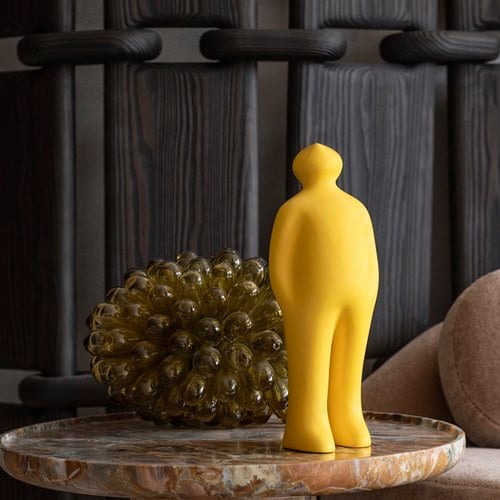 比利時Gardeco藝術擺飾 經典觀賞者 (薑黃、高24公分)