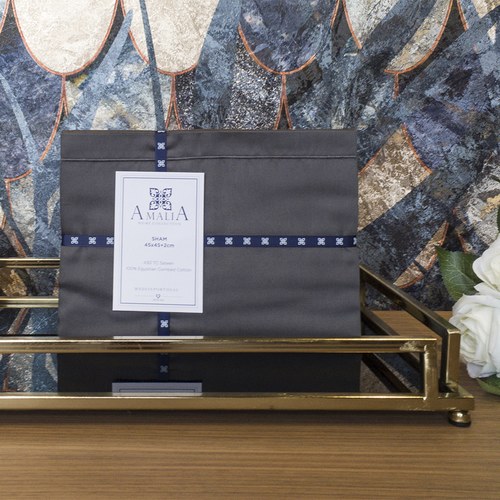 葡萄牙Amalia 埃及棉灰色抱枕套 1入 ( FIAPO )