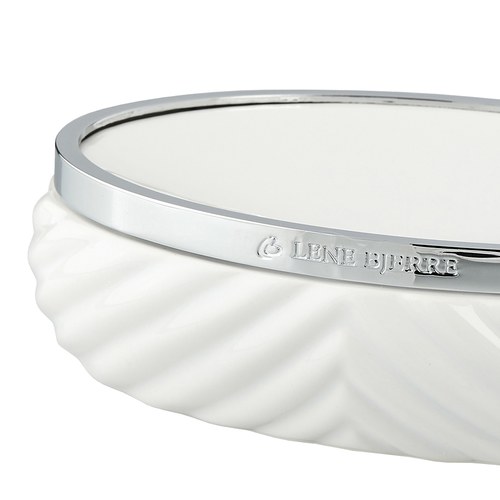 丹麥Lene Bjerre 極簡人字紋肥皂碟 (銀)