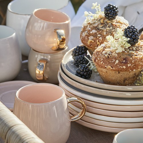 丹麥LeneBjerre 馬卡龍午茶杯 (玫瑰、150毫升)