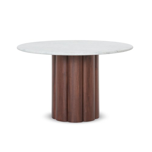 丹麥 Natadora KORA科拉大理石圓桌(胡桃木)