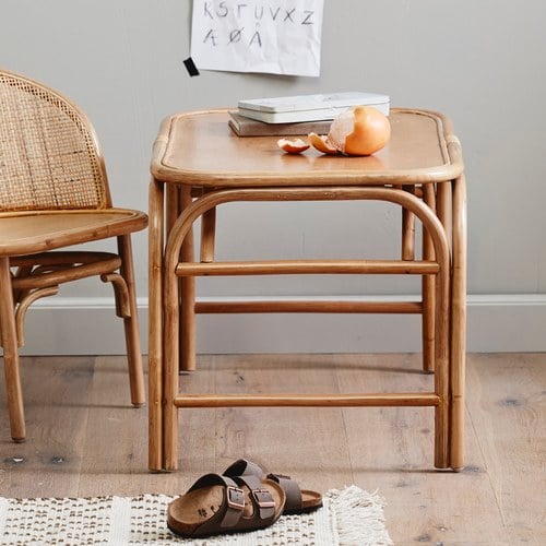 丹麥Nordal Bali兒童藤編小茶几