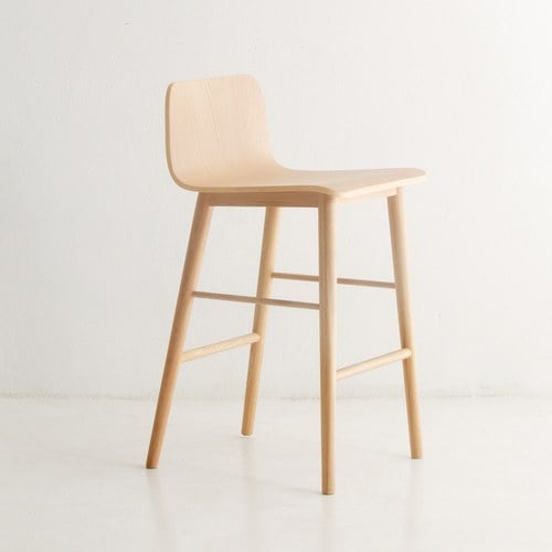 丹麥Tolv Tami 簡約L型高腳吧台椅 (橡木)