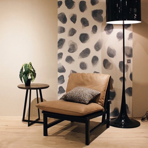 丹麥Tolv 編織網狀斜邊休閒皮革躺椅(淺灰)