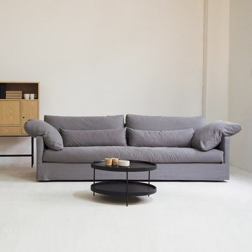 丹麥Tolv Island優雅情調法式四人沙發(深灰)