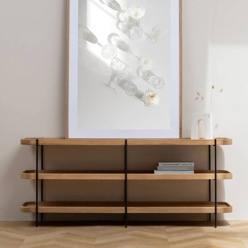 丹麥Tolv Humla 立體邊緣多層置物展架 (橡木)