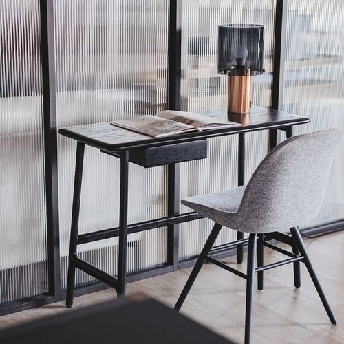 丹麥Tolv Author北歐寧靜書桌 (黑、長100公分)