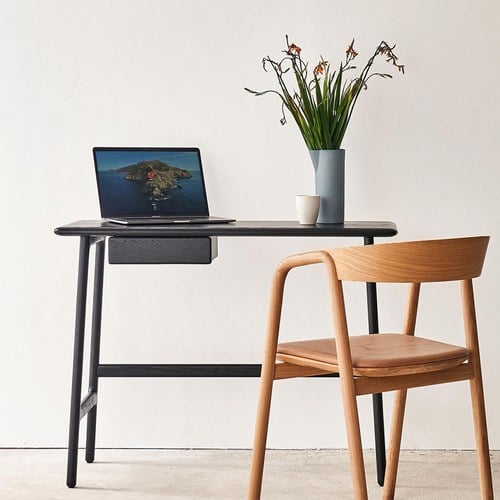 丹麥Tolv Author北歐寧靜書桌 (黑、長100公分)