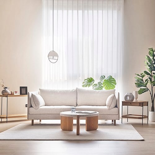 丹麥Tolv Weekend北歐假日風情沙發 (米、190公分)