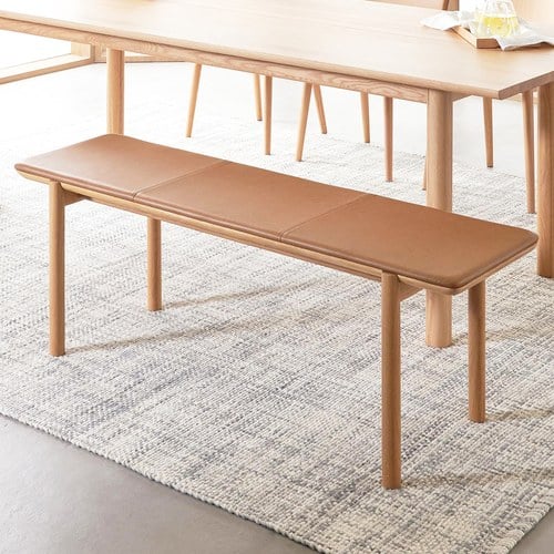 丹麥Tolv Folk北歐森林皮革長凳